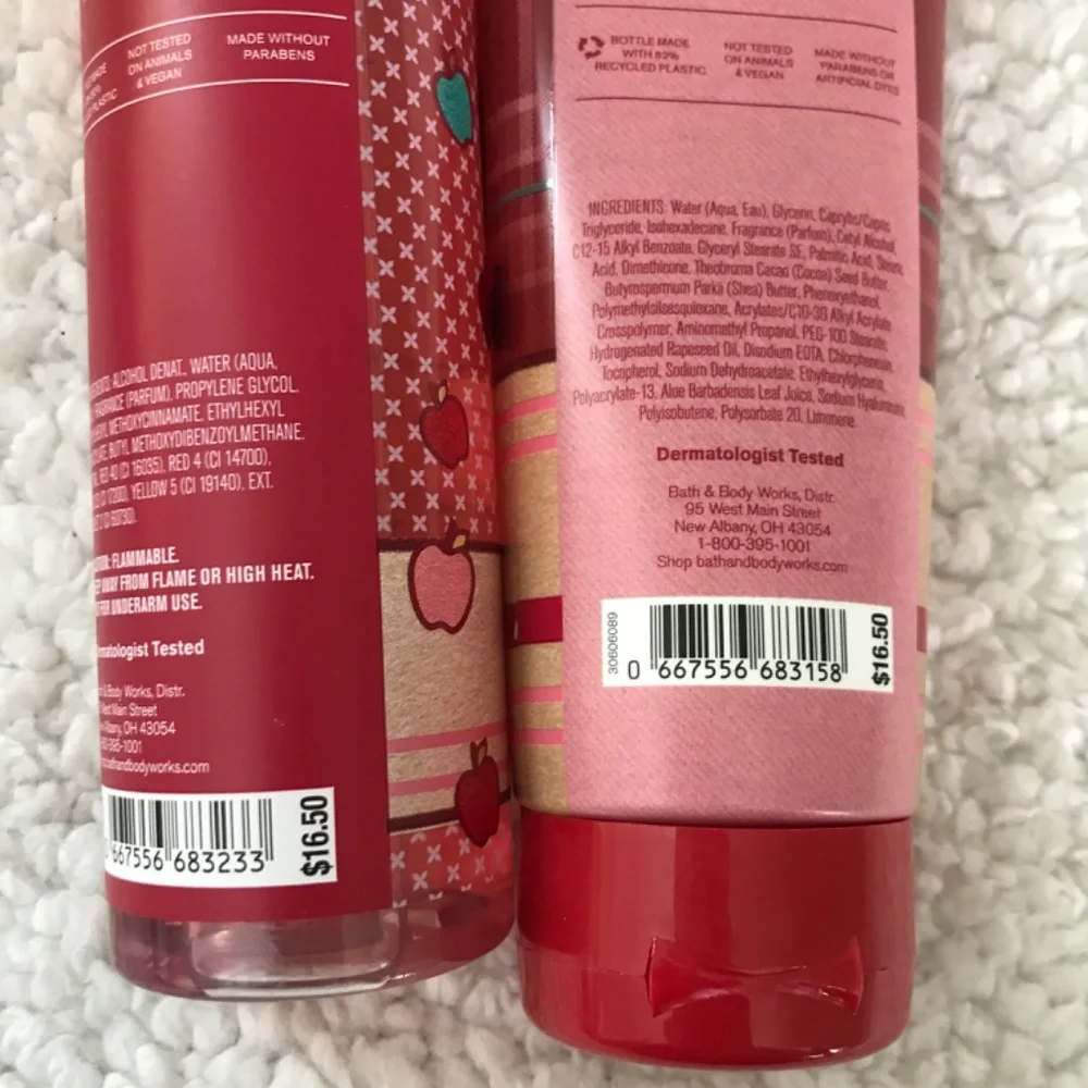 🌻NWT Champagne Apple and Honey Set of Lotion and Fragrance Spray